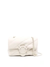 PINKO LOVE PUFF MINI BAG WHITE QUILTED ADJUSTABLE