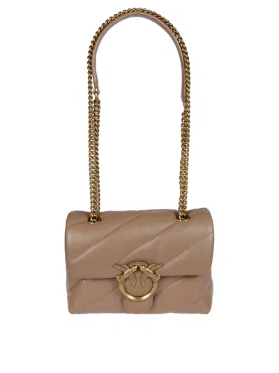 Pinko Love Puff Mini Cl In Beige
