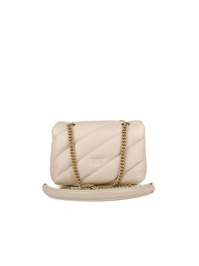 Pinko Love Puff Mini Crossbody Bag In Beige