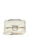 Pinko Mini Love Bag Puff Maxi Quilt Shoulder Bag In White