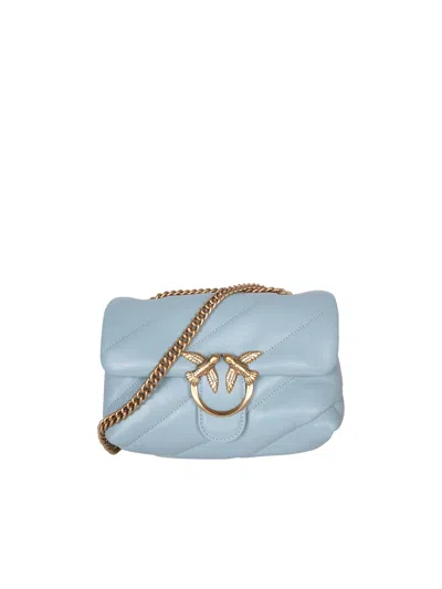 Pinko Love Puff Mini Nappa Bag In Light Blue
