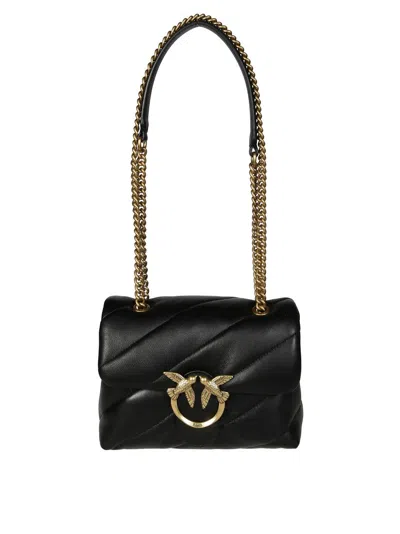 Pinko Love Puff Mini Shoulder Bag In Black