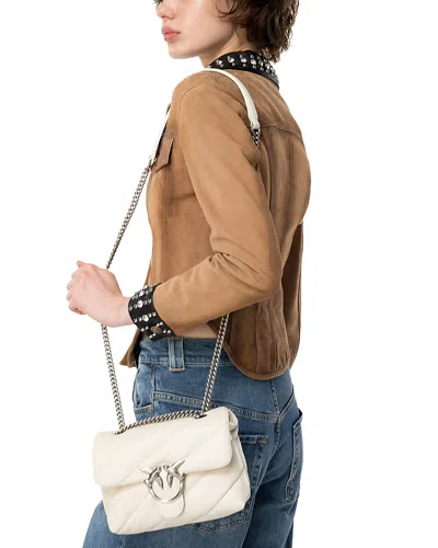 Pinko Love Classic Puff Shoulder Bag In White