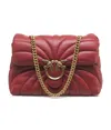 PINKO LOVE PUFF QUILTED CHAIN-LINKED CROSSBODY BAG