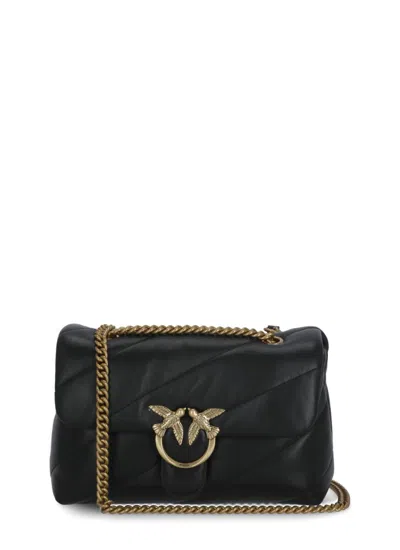 Pinko Love Puff Shoulder Bag In Black