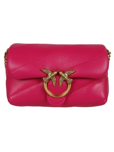 Pinko Love Puff Shoulder Bag In Red