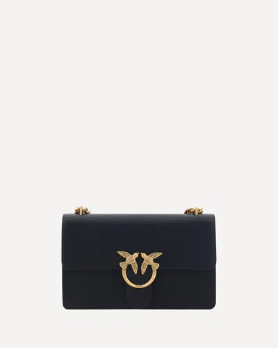 Pinko Love Shoulder Bag In Black