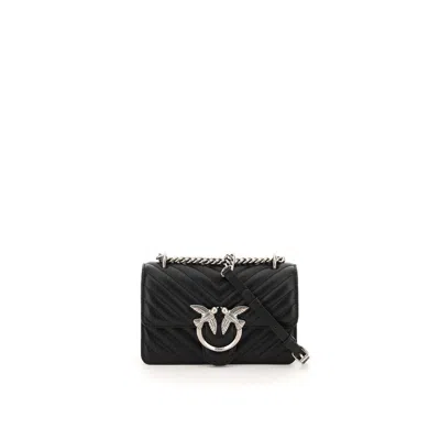 Pinko Love Shoulder Bag In Black
