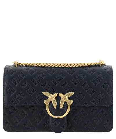 Pinko Love Shoulder Bag In Black