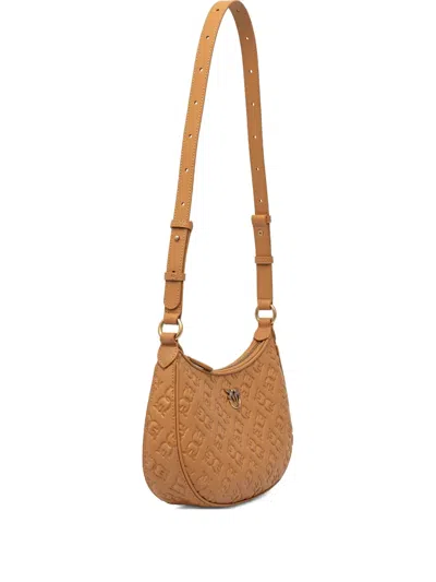 Pinko Love Shoulder Bag In Brown
