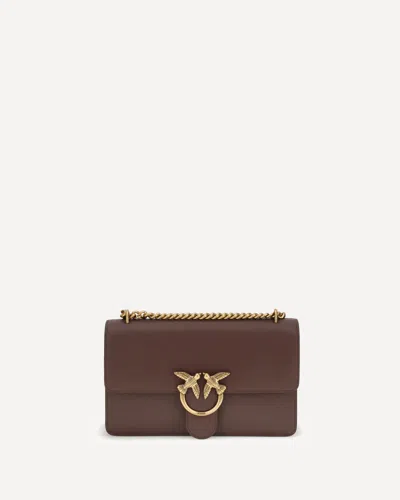 Pinko Love Shoulder Bag In Brown