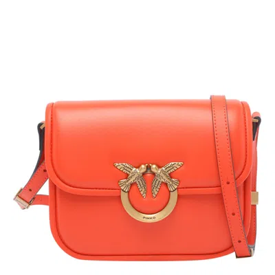 Pinko Love Shoulder Bag In Orange