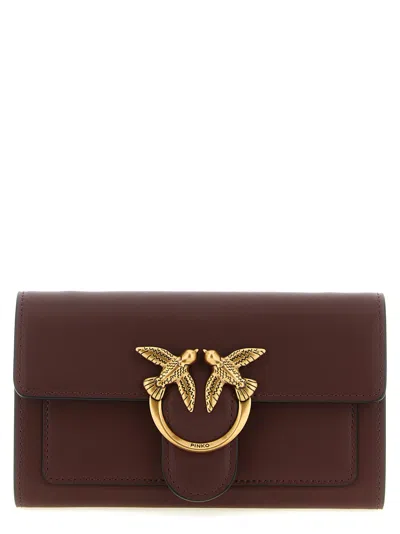 Pinko Love Simply Wallet On Chain In Brown