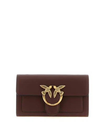 Pinko Love Simply Wallet On Chain In Red