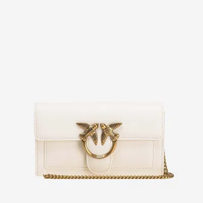 Pinko Love Simply Wallet In Neutral