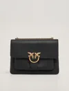 Pinko Love Soft Big Shoulder Bag In Nero