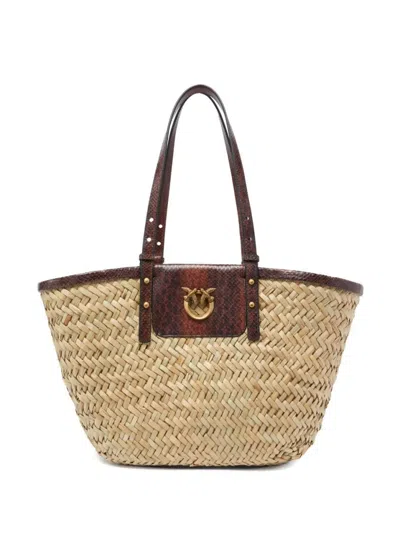 Pinko Love Summer Bag In Brown