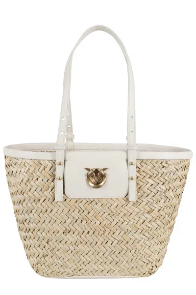 Pinko Love Summer Basket Bag In Multi
