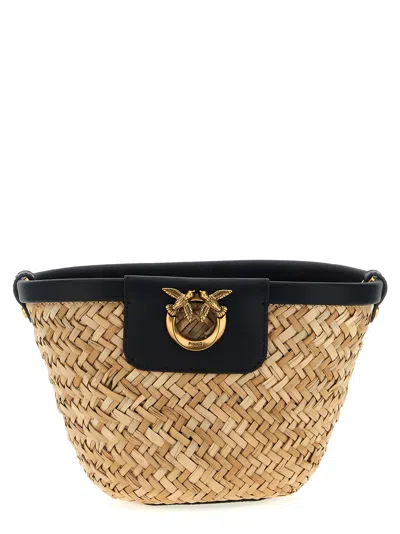 Pinko Love Summer Bucket Crossbody Bags Black