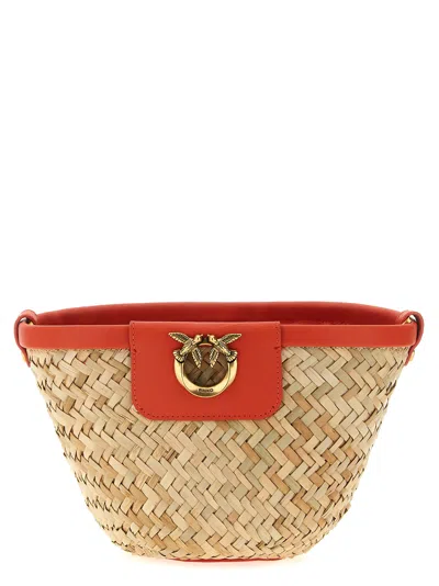 Pinko Love Summer Bucket Crossbody Bags Orange