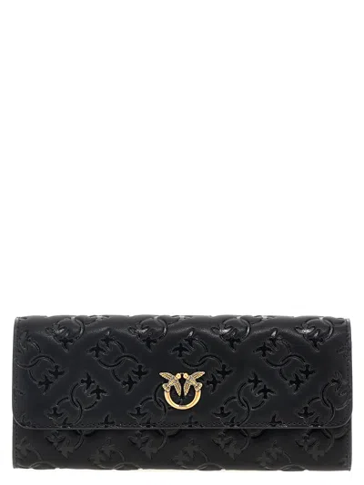 Pinko Love Tiny Birds Wallet C Vitel In Black