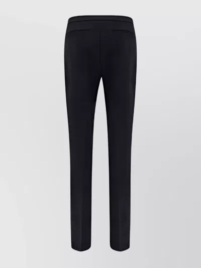 Pinko Low-rise Monochrome Straight Leg Trousers In Black