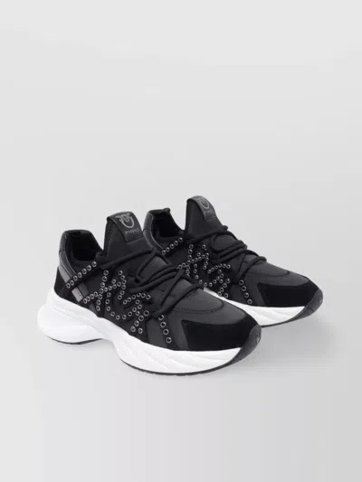 PINKO LOW TOP ARIEL SNEAKERS WITH CHUNKY SOLE