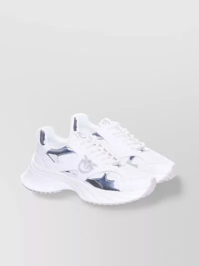 Pinko Low Top Chunky Sole Sneakers In White