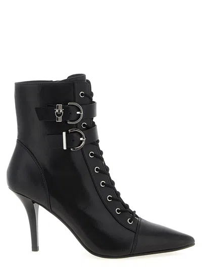 Pinko Lucy 27 Ankle Boots In Black