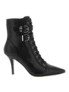 Pinko Pointed Toe Ankle Boots With High Stiletto Heel In Black