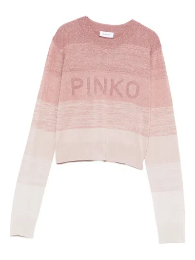 Pinko Kids' Lurex-detail Sweater In Pink