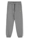 Pinko Lurex Fleece Track Pants In Grey