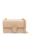 Pinko Classic Love Leather Shoulder Bag