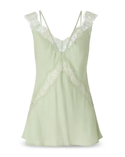 Pinko Lydia Twill Top In Green