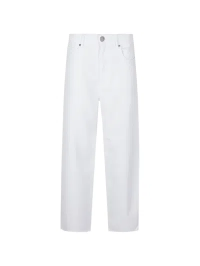Pinko Lyocell Trousers In White