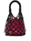 Pinko Macramé Tote Bag