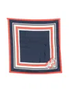 Pinko Madeleine Twill Scarf In Blue