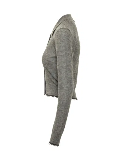 Pinko Madrid Cardigan For Fall/winter In Grigio Corvo