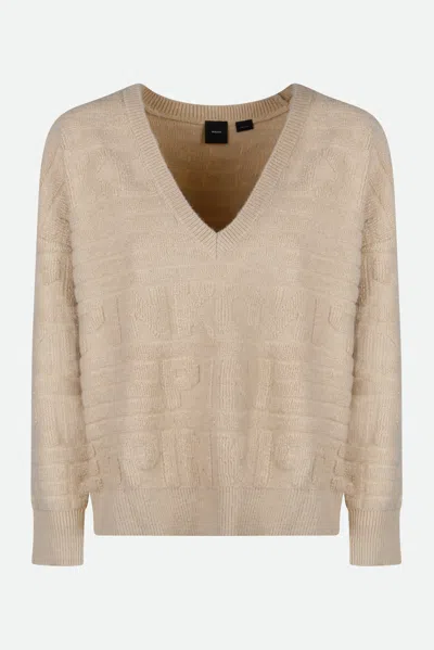 Pinko Maglia Beige In Brown