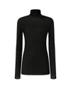 Pinko Slim-fit High-neck Sweater With Micro-sequins
