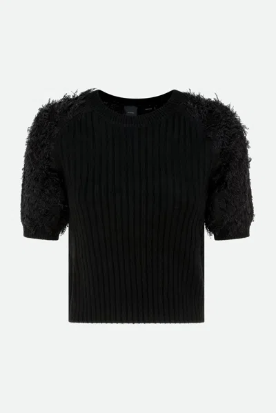 Pinko Maglia Nera In Nero