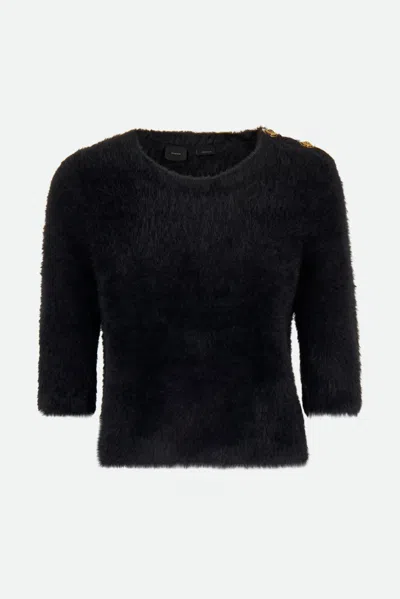 Pinko Maglione Commando Nero In Black