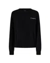Pinko Love Bird Motif Black Sweater With Round Neck And Long Sleeves In Black