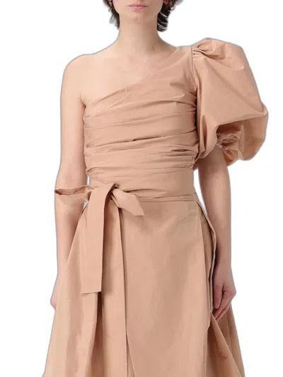 Pinko One-shoulder Gathered Blouse