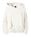 Pinko Oversized Sweatshirt With Twill Details In White