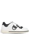 Pinko Sneakers With Love Birds Logo Plaque In White