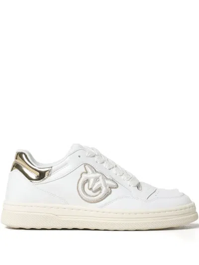 Pinko Ariel 15 Leather Low-top Sneakers In White