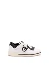 Pinko Sneakers With Love Birds Logo Plaque In White