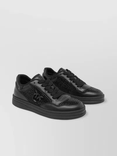 Pinko Mandy Sneakers With Crystals And Studs