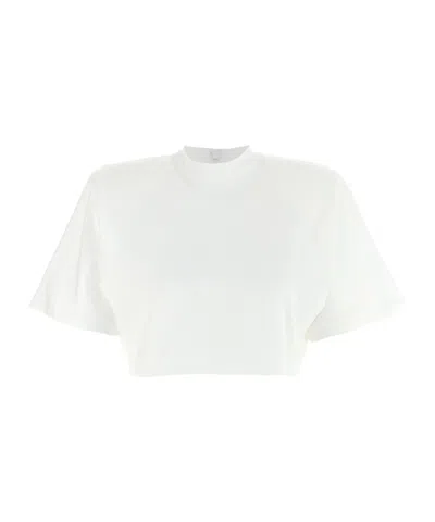 PINKO PINKO CREWNECK CROPPED T-SHIRT
